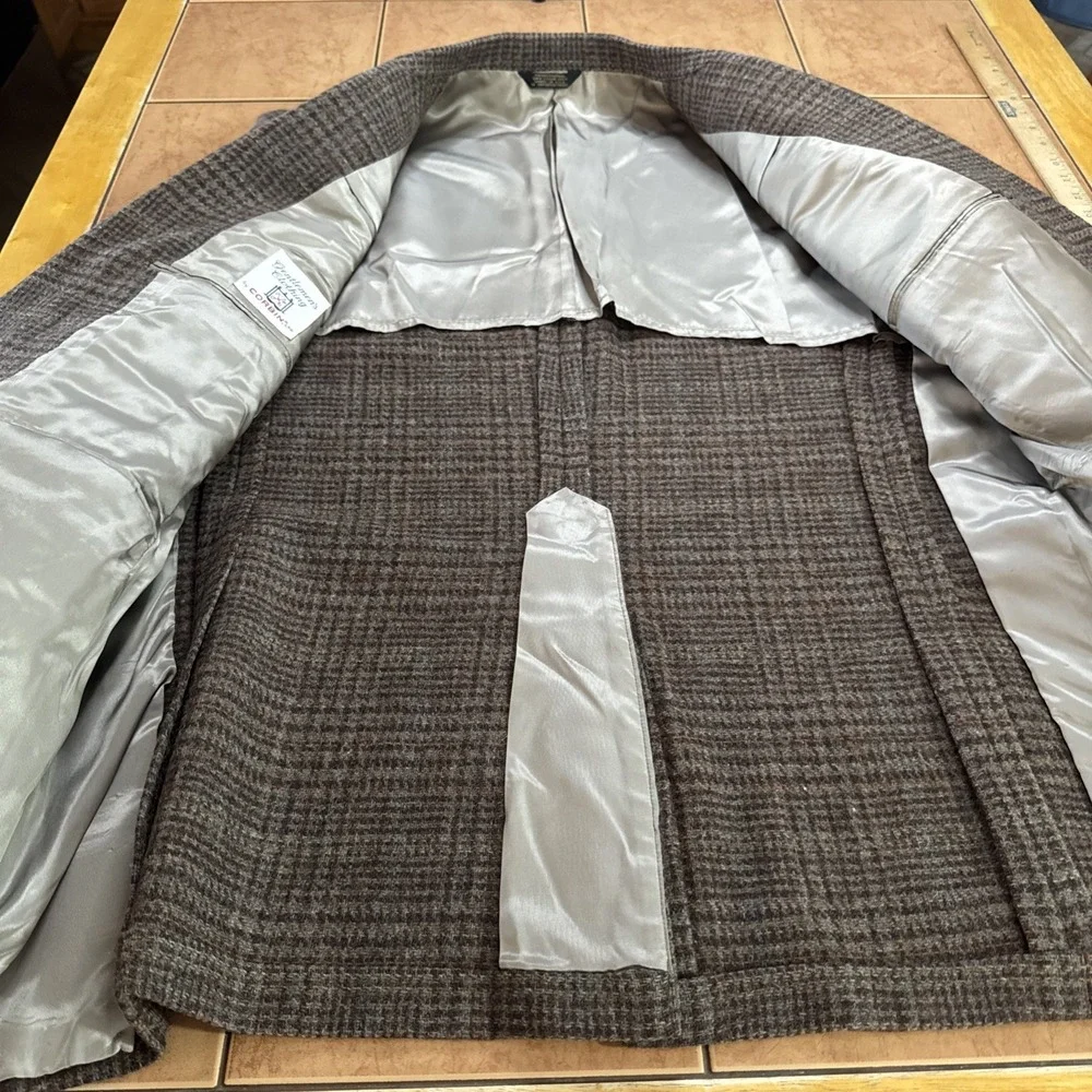 Vintage Corbin Men's Sport Coat Sz 44R  Tweed Wool Blazer Jacket Made in USA